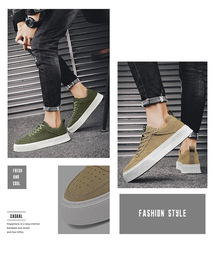 Men's sports soft-soled breathable and comfortable sneakers are trendy to pair with fashionable casual sports shoes