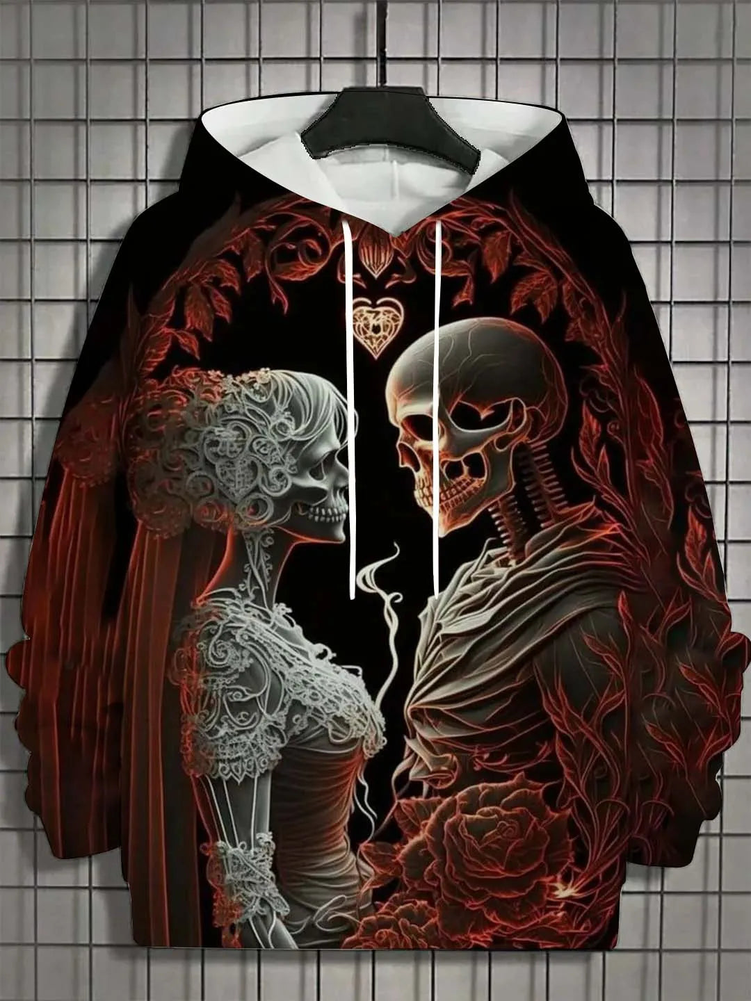 Women's Hoodie for Girls Autumn Fashion Men's Long Sleeve Tops Casual Women Clothes Horror Undead Woman Pattern 3D Unisex Tops