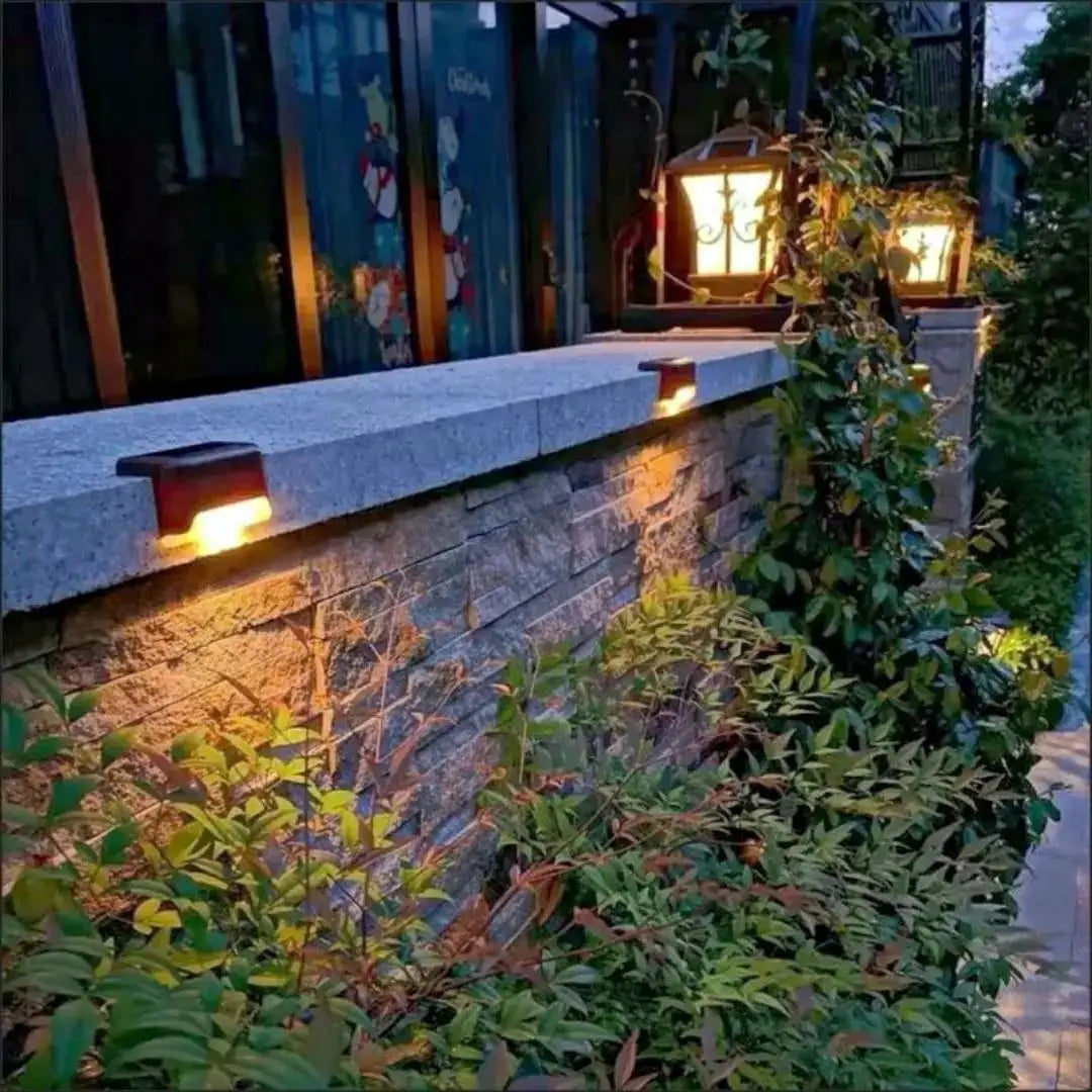 Solar Light Outdoor Stair Wall Step  LED Street  Garden Balcony Decoration Waterproof Stairs Fence Lamp