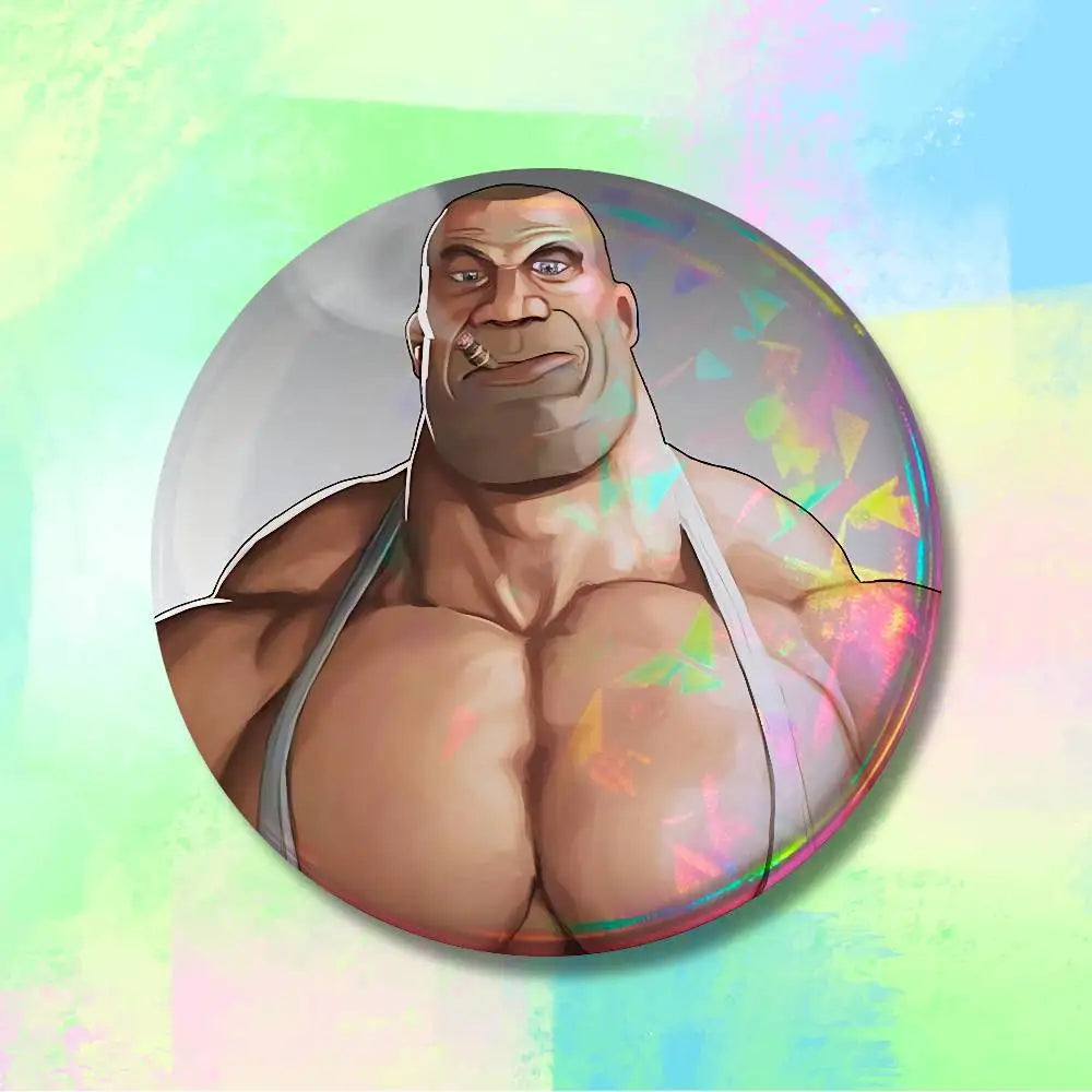 Game T-Teams F-Fortress-S 2 58mm 44mm HD Print Brooch Badges Pretty Derby Round Display Brooches Lapel Pins