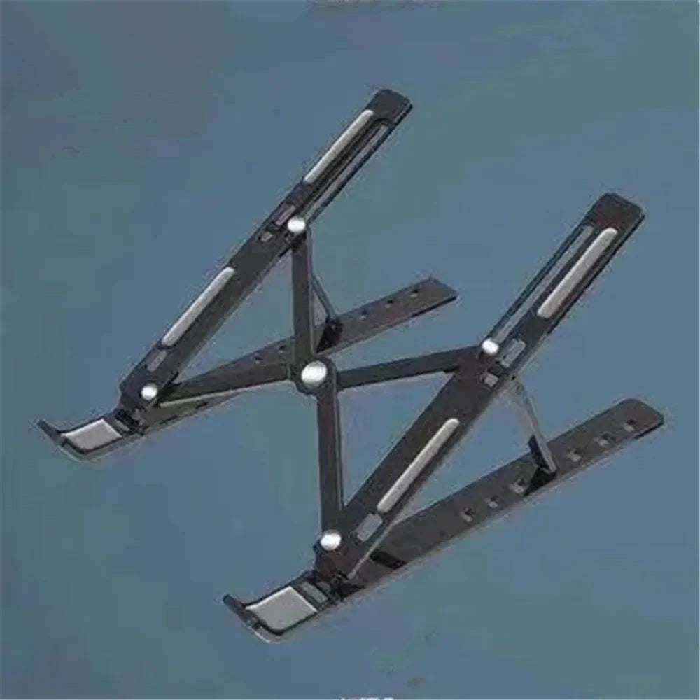 Adjustable Foldable Ergonomic Laptop Stand, Portable Multi-Angle Tilting Notebook Holder for Desk Office Use