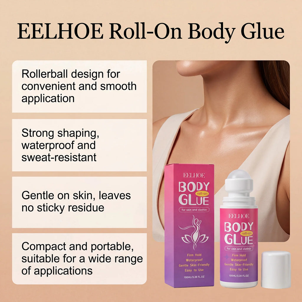 Eelhoe Body Roll-On Glue Gentle Moisturizing Smooth To Apply Skin-Friendly Comfortable Leaving The Skin Fresh And Non-Sticky