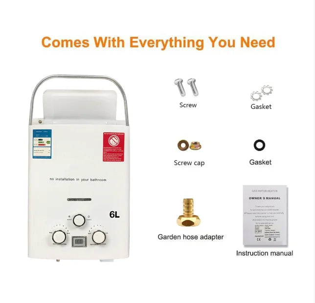 Compact Portable Outdoor Hot Water Heater Mobile Water Heating Equipment For Camping RV Travel Outdoor Shower Supply
