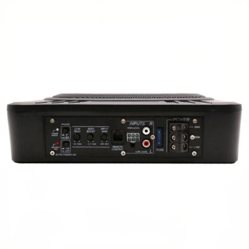 10-inch car subwoofer, 600-watt high-power aluminum alloy speaker, under-seat bass unit modification, ultra-thin amplifying subw