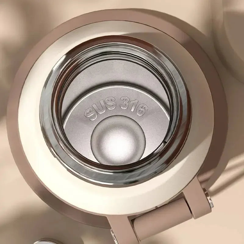 600ml Stainless Steel Coffee Cup Travel Thermos Cup Leak-proof, Coffee Cup Office Business Style Thermos Cup