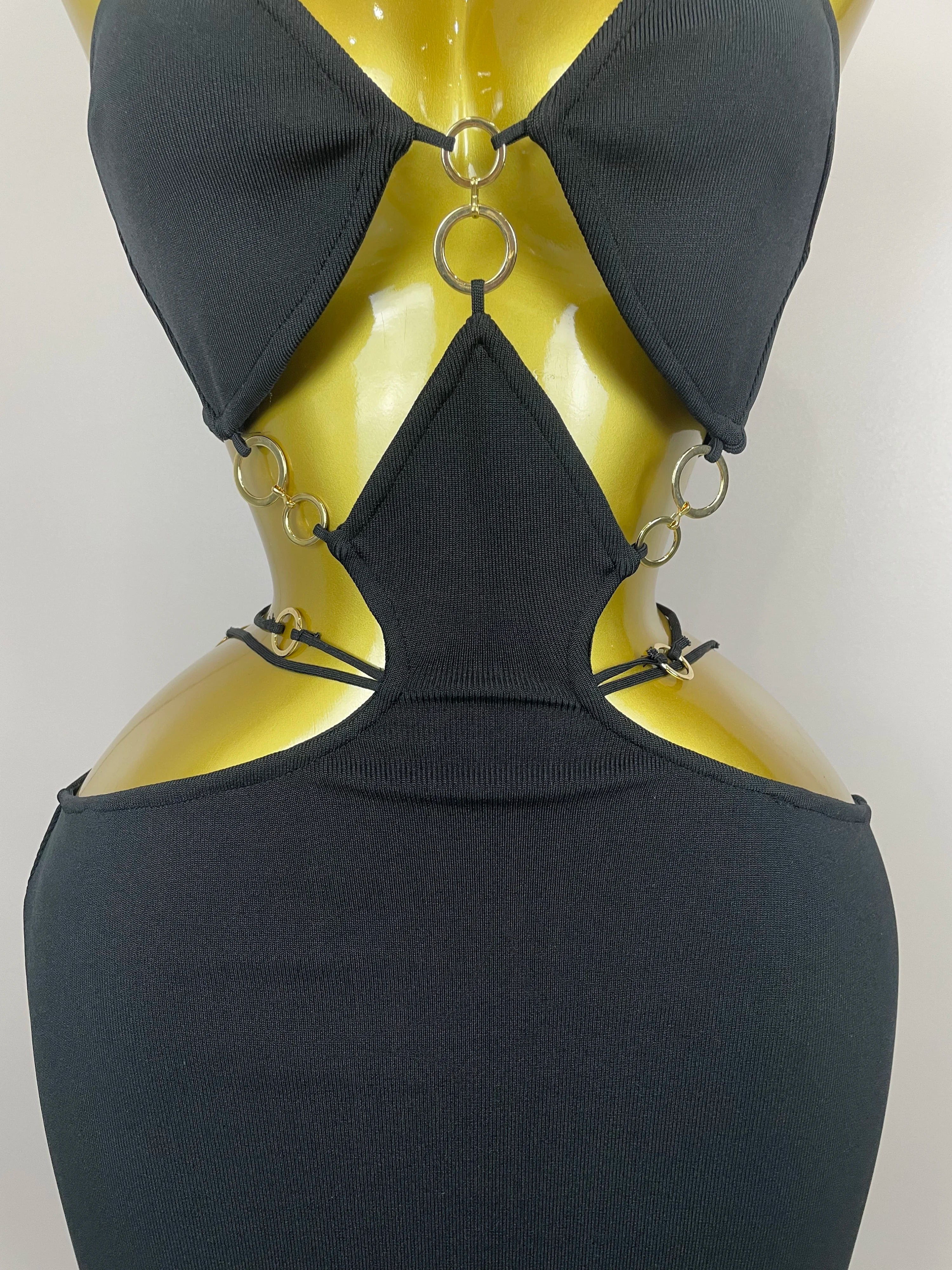 Sexy Halter Hollow Out  Sleeveless Black Red Bodycon Long Bandage Dress 2025 Women Celebate Elegant Luxury Birthday Club Dress