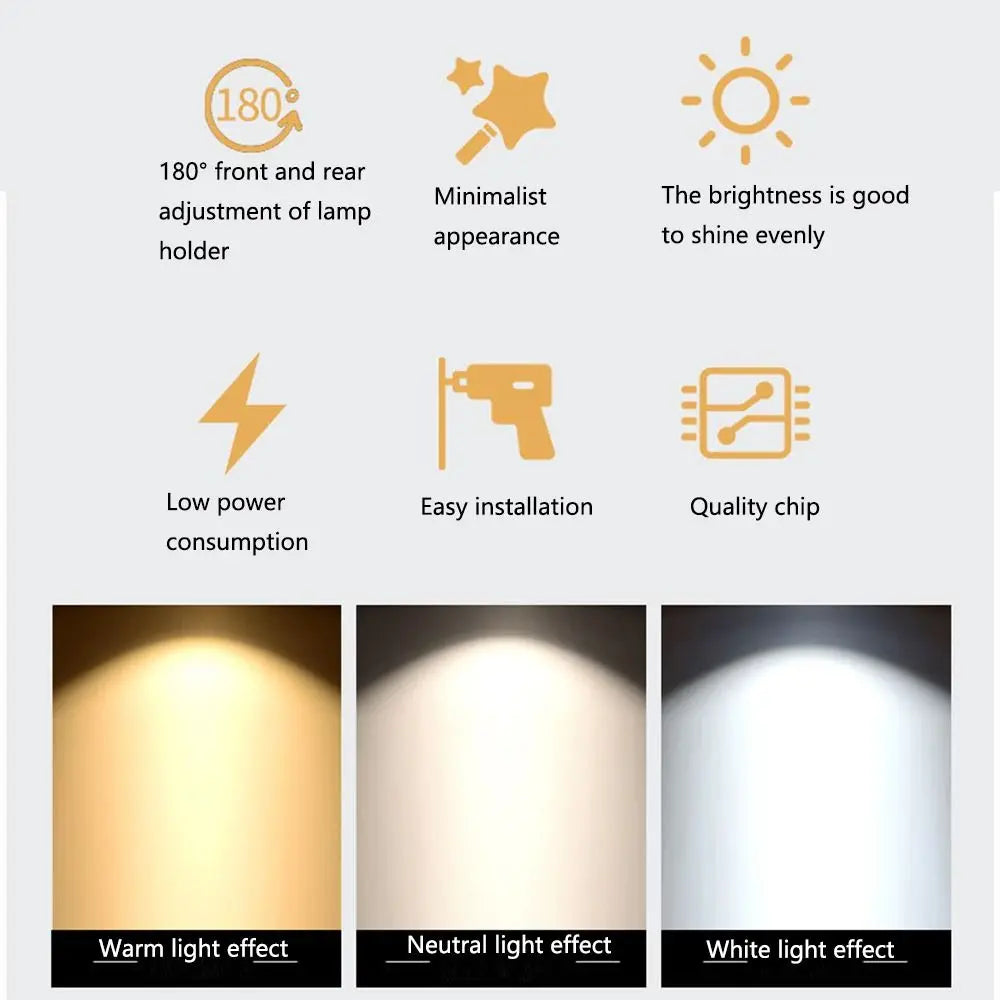 Durable Wall Mounted Reading Lamp Touch Switch Adjustable RV LED Light Swivel Head Caring Eyes Wall Lighting Boat