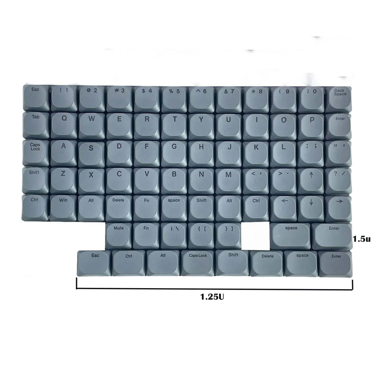 75-Key Ultra-Thin PBT Keycaps, Low Profile MX Stem PBT Material Dye-Sub for Corne Sofle Lily VELVE L-P Symmetric Split Keyboards