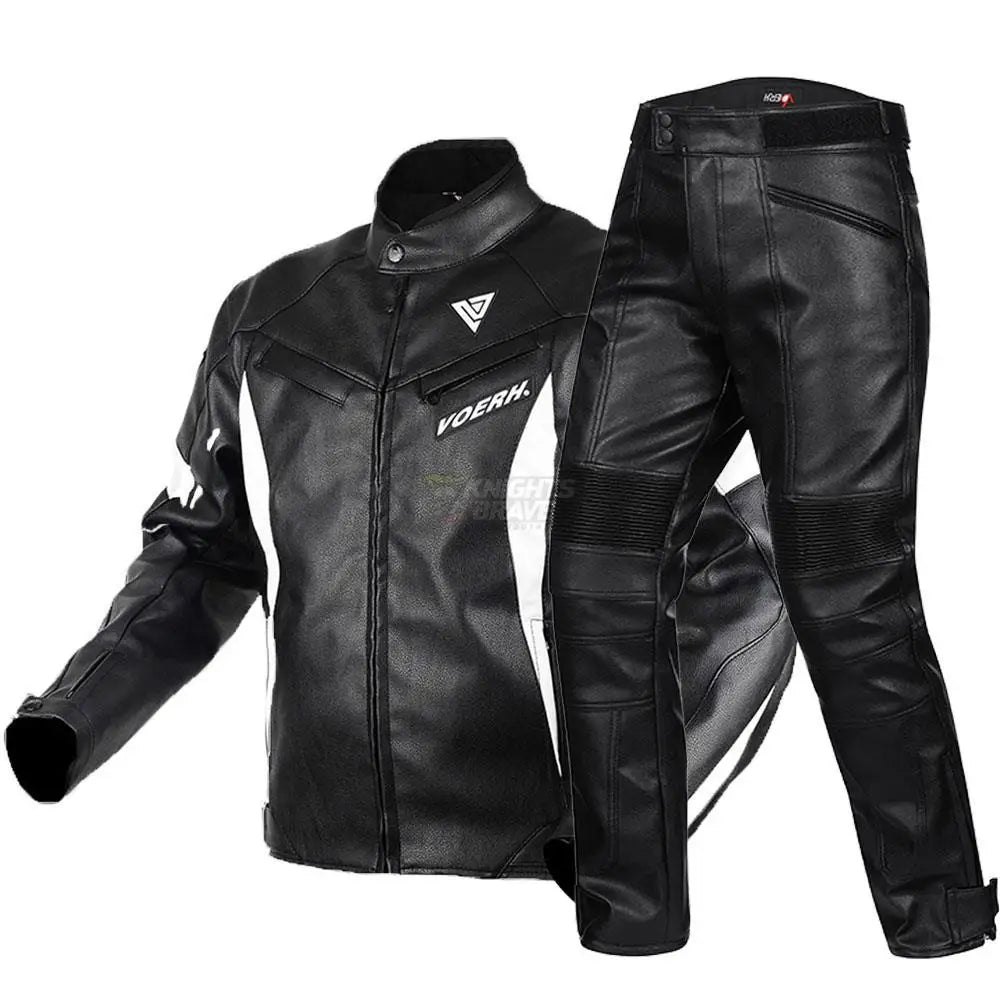GHOST RACING Winter Motorcycle Jacket Leather Chaqueta Moto Men Waterproof Moto Suit Motorbike Riding Jacket Motocross Jacket