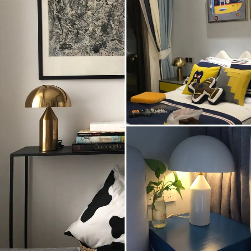 Italian Designer Mushroom Table Lamp Led Desk Light
