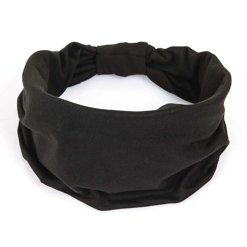 Wide Headbands For Women Non Slip Soft Elastic Hair Bands Yoga Running Sports Workout Gym Head Wraps Turbans Bandana