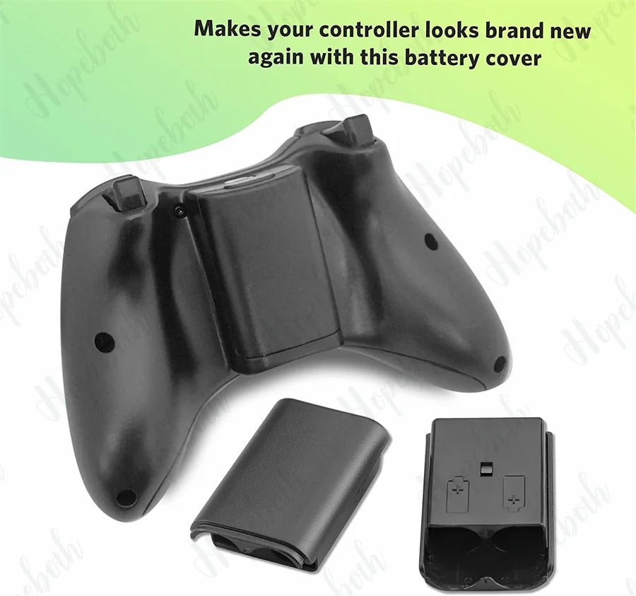 100/50/20/10PCS Rechargeable AA Battery Back Cover Case Shell For Xbox 360 Wireless Controller New Game Accessories Balck White