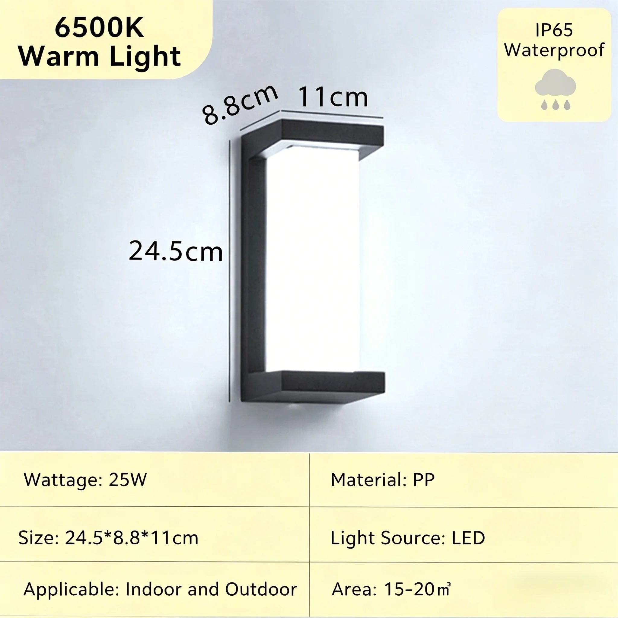 Outdoor LED Wall Lamp Waterproof Exterior Wall Light For Porch Garage Garden Courtyard Villa Indoor Wall Lamp Light 110V 220V
