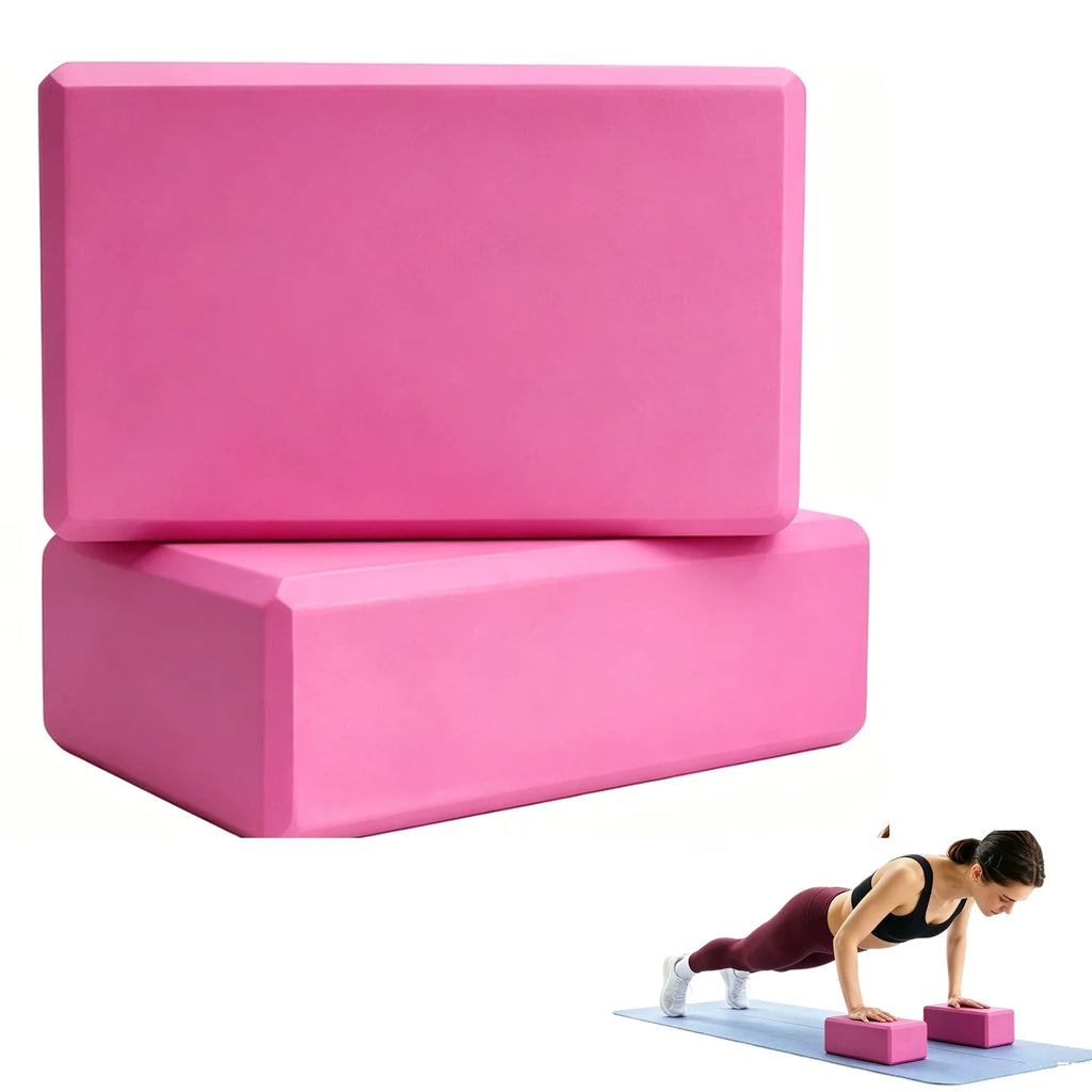 2/3/4PCS Yoga Blocks Made from High-Density Foam Lightweight Supportive And Odor-Free - Essential Yoga Belt Yoga Gear for Women