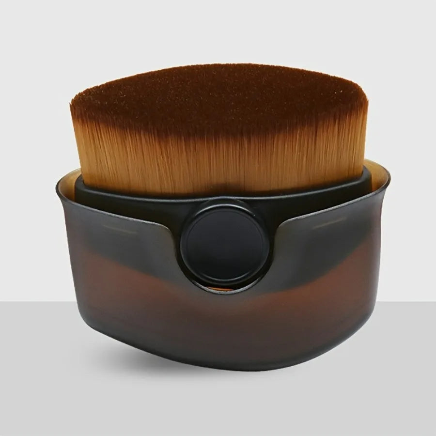6-in-1 Makeup Brush, All-in-One Foundation Blush Powder Brush for Liquid Cream, Includes Travel Case, Face & Body