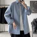 2025 Men Oversize Shirts Spring Long Sleeve Preppy Shirt Unisex Woman Casual Street Fashion Blouses Streetwear Men Clothing