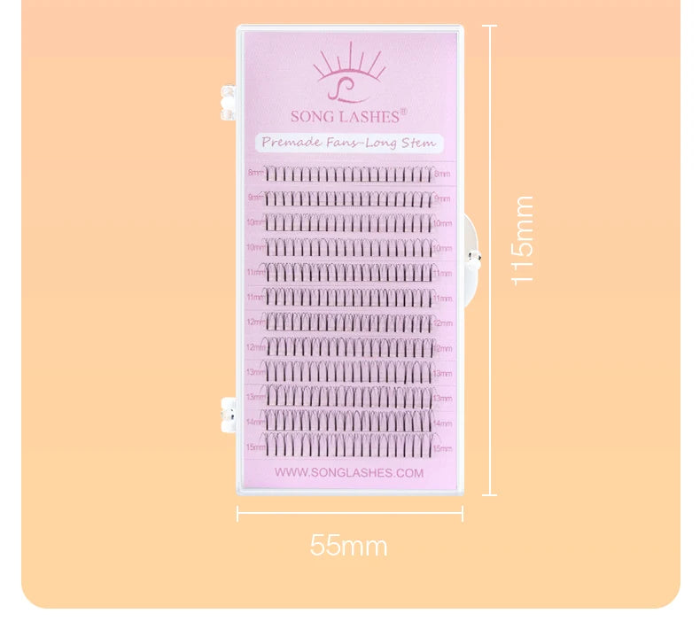 SONG LASHES Long Root Lashes Extensions Premade Volume Fans 2d/3d/4d/5d Faux Eye Lash Russian Volume Eyelash Extension