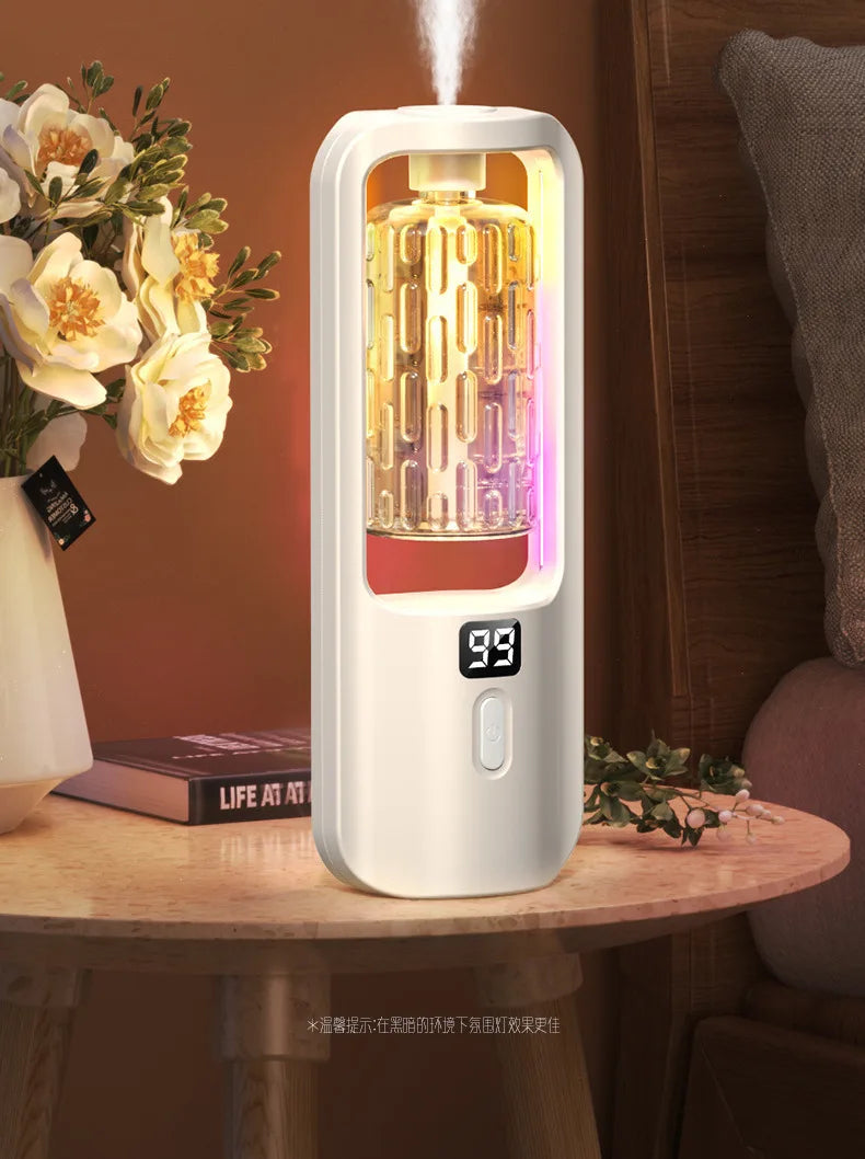 2026 New Mini Rechargeable Wall Mount Auto Aroma Diffuser Timed Fragrance Dispenser Bedroom Bathroom Odor Remover