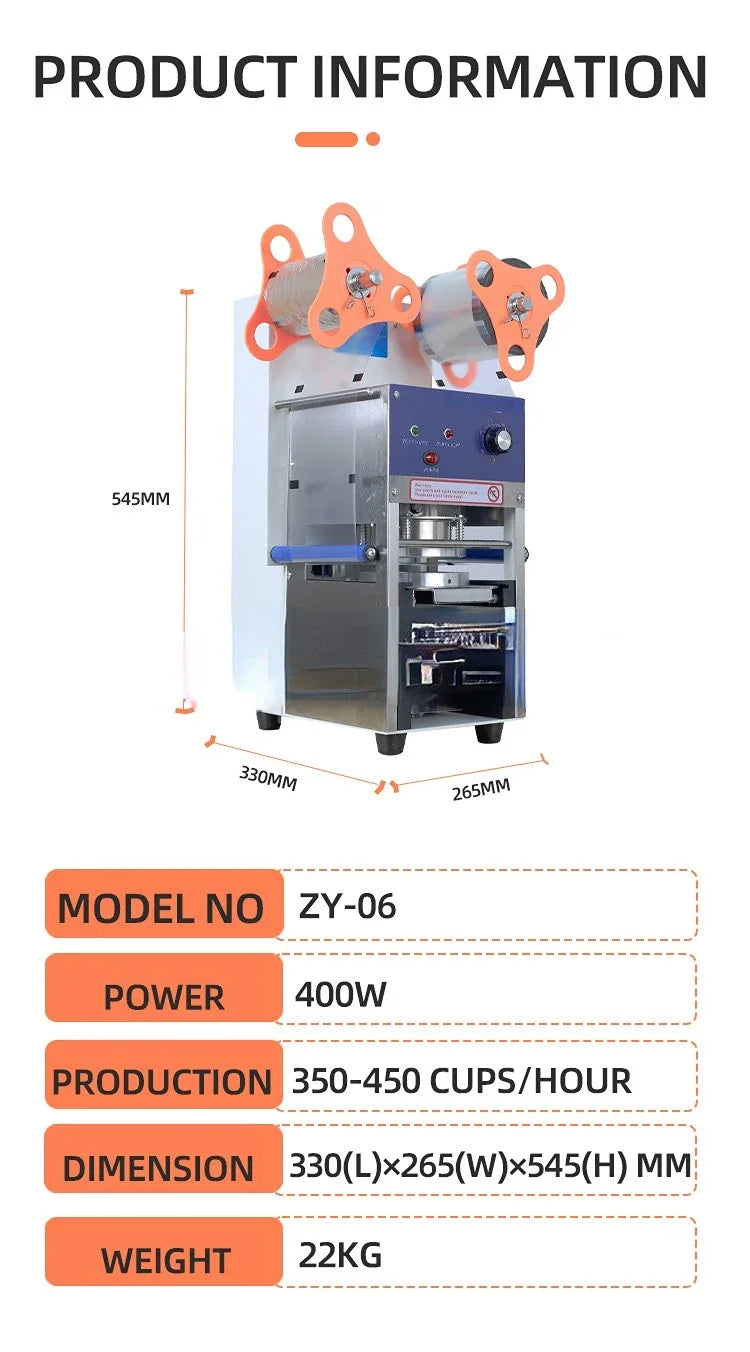 High Quality mini small large cup sealing machine sealer 98mm 95mm