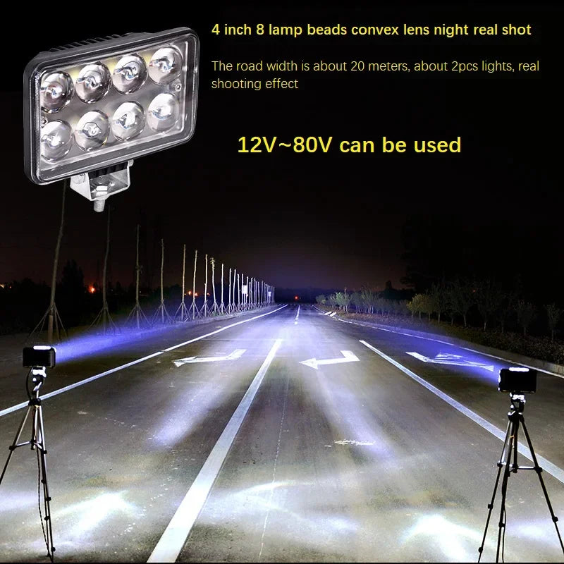 8 Inch Truck Led Spotlight Off-road Light Bar 300w LED Spotlight Fog Light Waterproof Led Car Light Motorcycle Off-road Lights