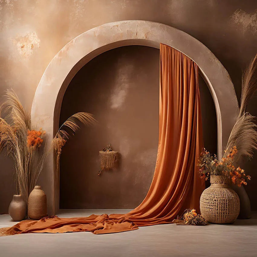 Interior Arch Boho Floral Photography Background Adult Birthday Wedding Maternity Portrait Decor Backdrop Photo Studio Supplies