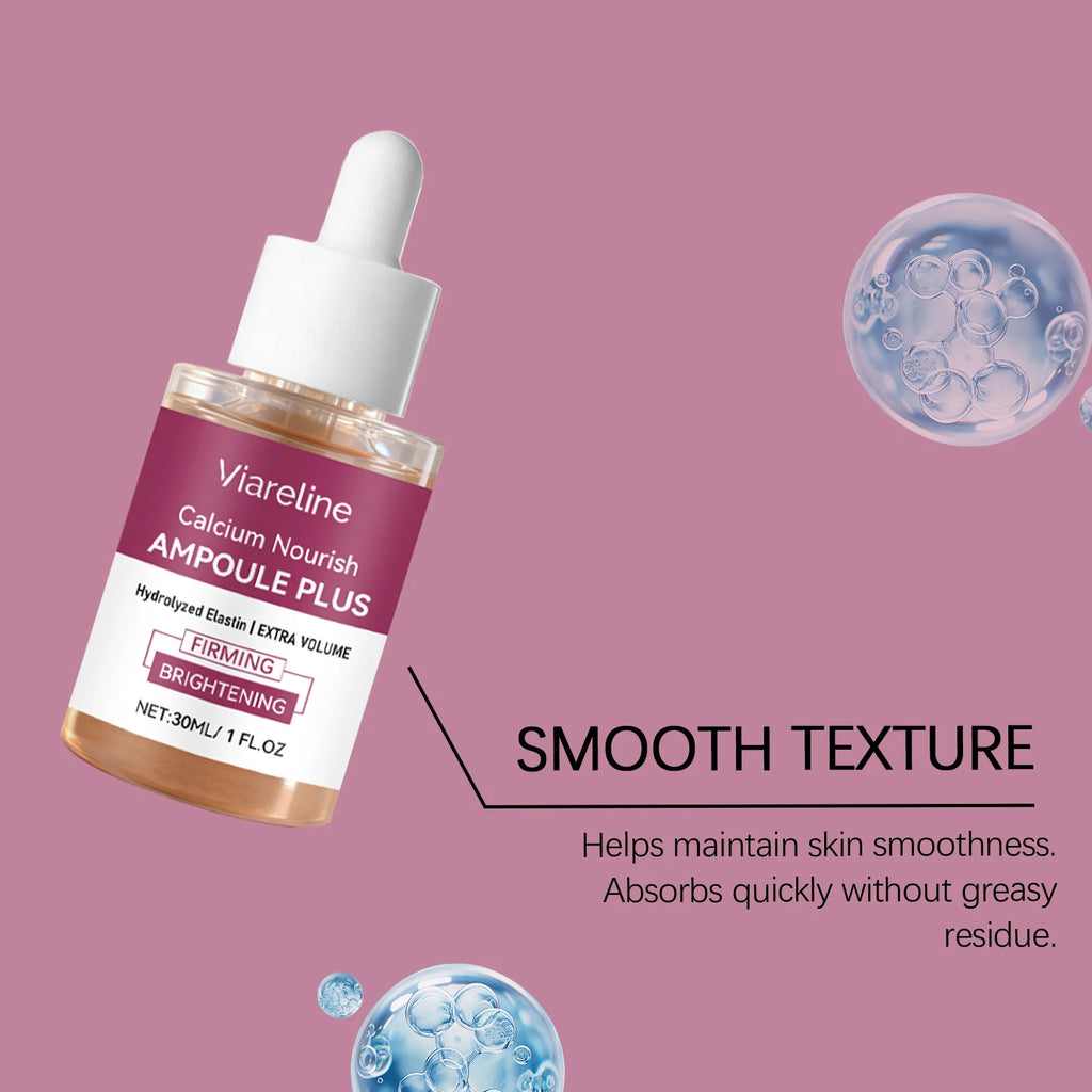 Viareline Skin Ampoule Essence Calcium Collagen Moisturizing Shrinking Pore Firming Essence Deep Hydration Tighten Slack Skin