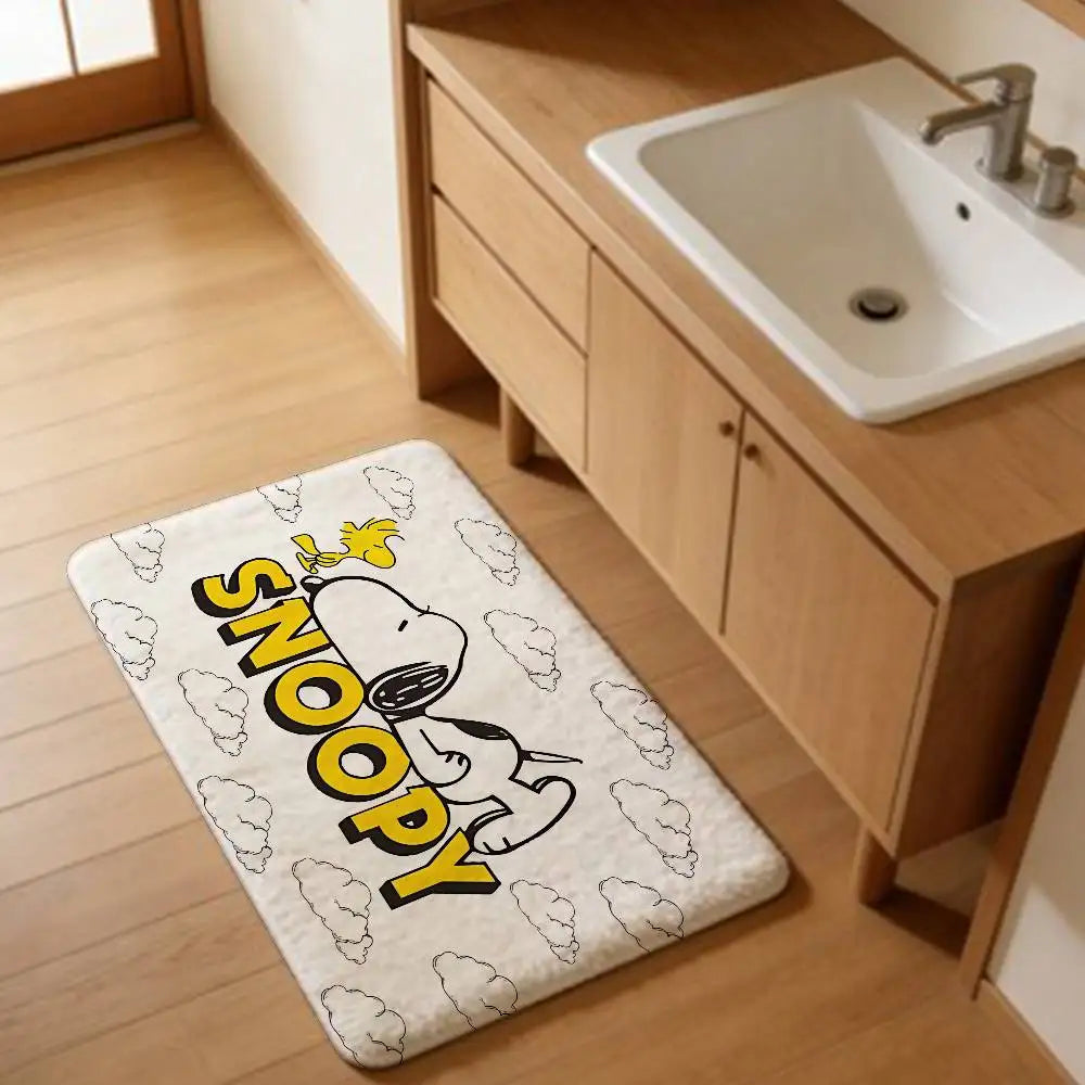S-Snoopy Cartoon Kitchen Mat Cheaper Anti-slip Modern Living Room Balcony Printed Modern Home Decor