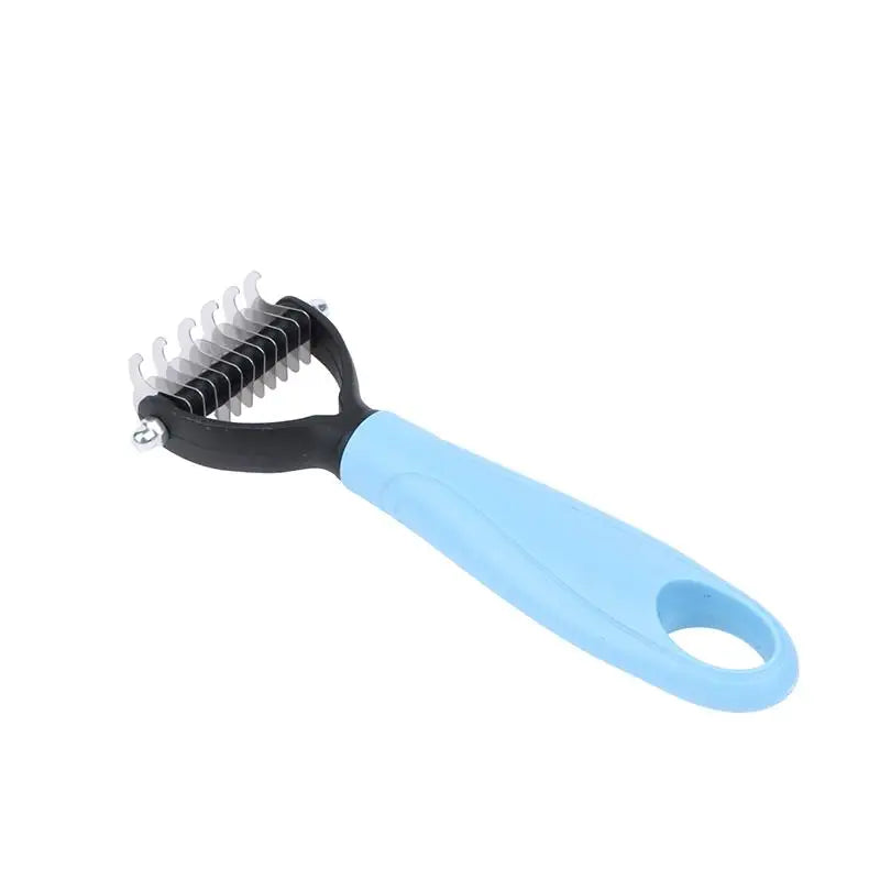 (New) 1Pcs Professional Pet Deshedding Brush 2 Sided Dematting Dog And Cat Hair Remover Grooming Shedding Supplie