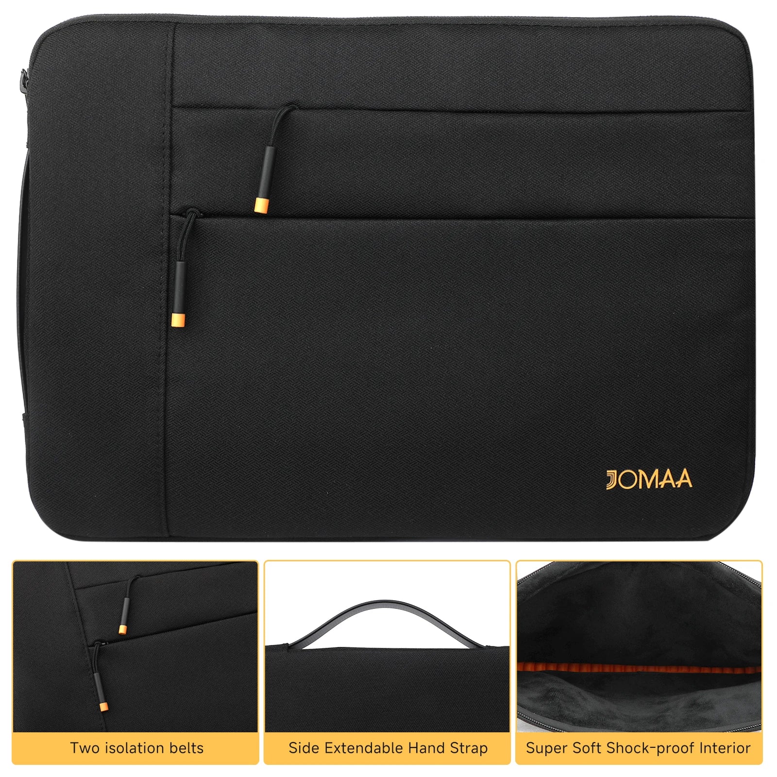 Laptop Case,13/14inch Laptop Sleeve Case,Shockproof Protective Water Repellent with Accessory Pocket, for Dell Lenovo Notebooks