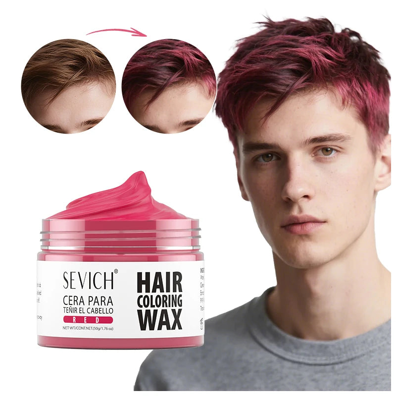 Valentine's Day DIY Hair Dyed Mud Hair Colour Wax Easy To Wash Coloring Cream One-time Hairs Beard and Eyebrows Colour Products