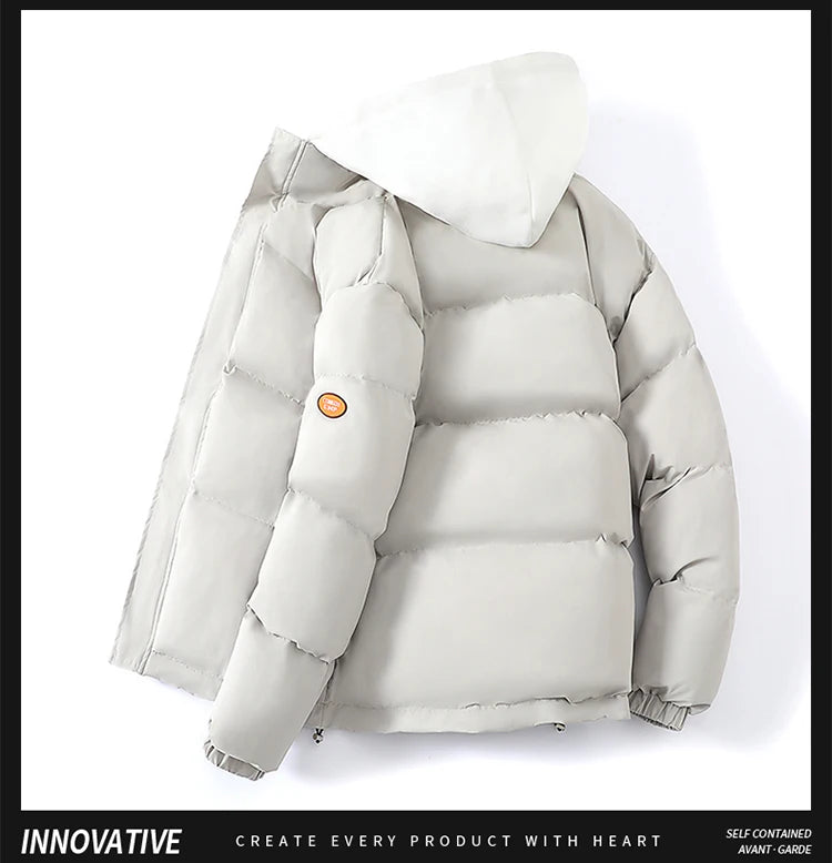 Outdoor Warm Snow Men's Long Coat Parkas Clothes New Fake Two-piece Cotton Jacket Men's Puffer Parka Winter Hooded Jacket