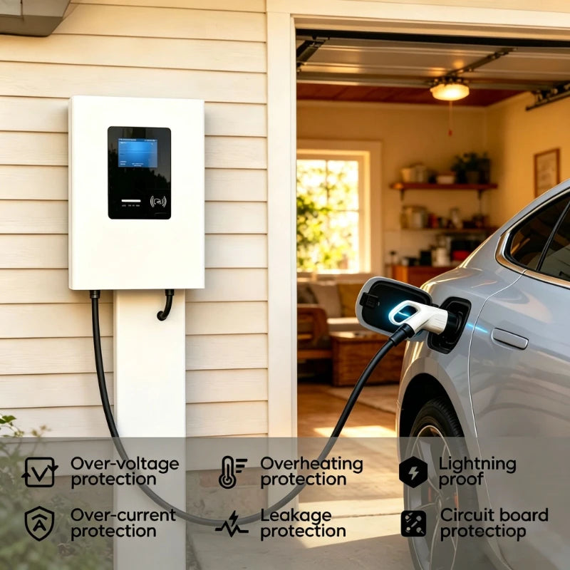Electric Car Charger 30kw 40kw 60kw GBT CCS1 CCS2 DC EV Fast Charger EV Charging Station Built-in RCD Protection IP54