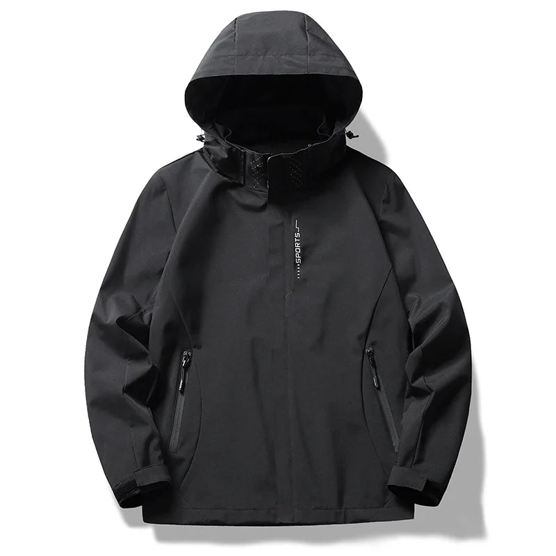 Couple Matching Hooded Jacket Stand Collar Thin Casual Outer Top For Men And Women Suitable For Spring Autumn Outdoor Travel An