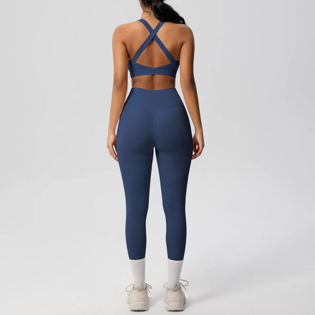 Yoga Suit Sports Set Womens Sportswear Sports Women's Yoga Bra Tummy Control Slimming Booty Leggings Women's Tracksuit