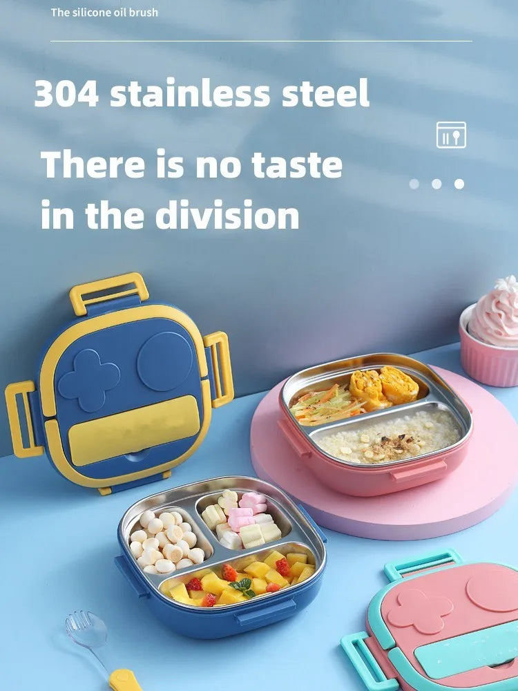 304 Portable Stainless Steel Lunch Box Baby Child Student Outdoor Camping Picnic Food Container Bento Box Outing Tableware
