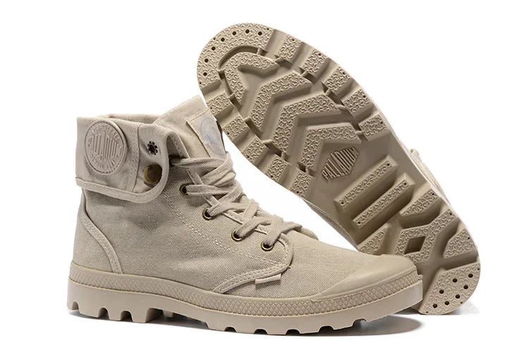 Original PALLADIUM Pallabrouse Green Sneakers Turn Men Women Workwear Ankle Boots Canvas Casual Shoes Walking Shoes Eur39-45
