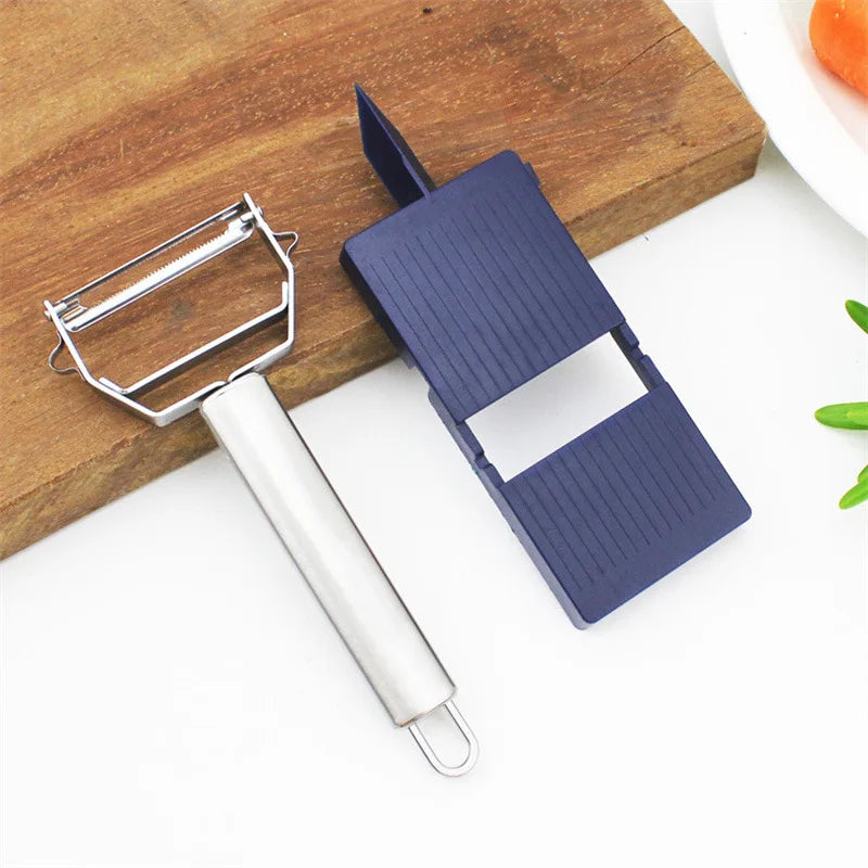 Peeler Slicer Set Kitchen Vegetable Cutter Grater Tool for Potato Carrot - Essential Kitchen Gadgets And Accessories for Cooking