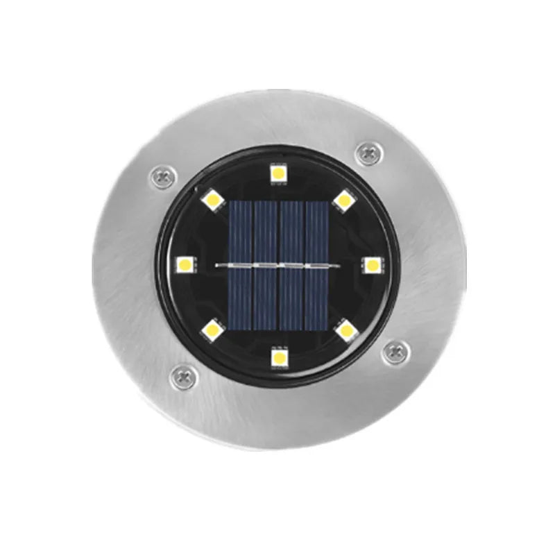 Solar Lawn Yard 8 Led Solar Lights Waterproof Solar Powered Lantern for Pathway Garden Decoration Outdoor Lighting