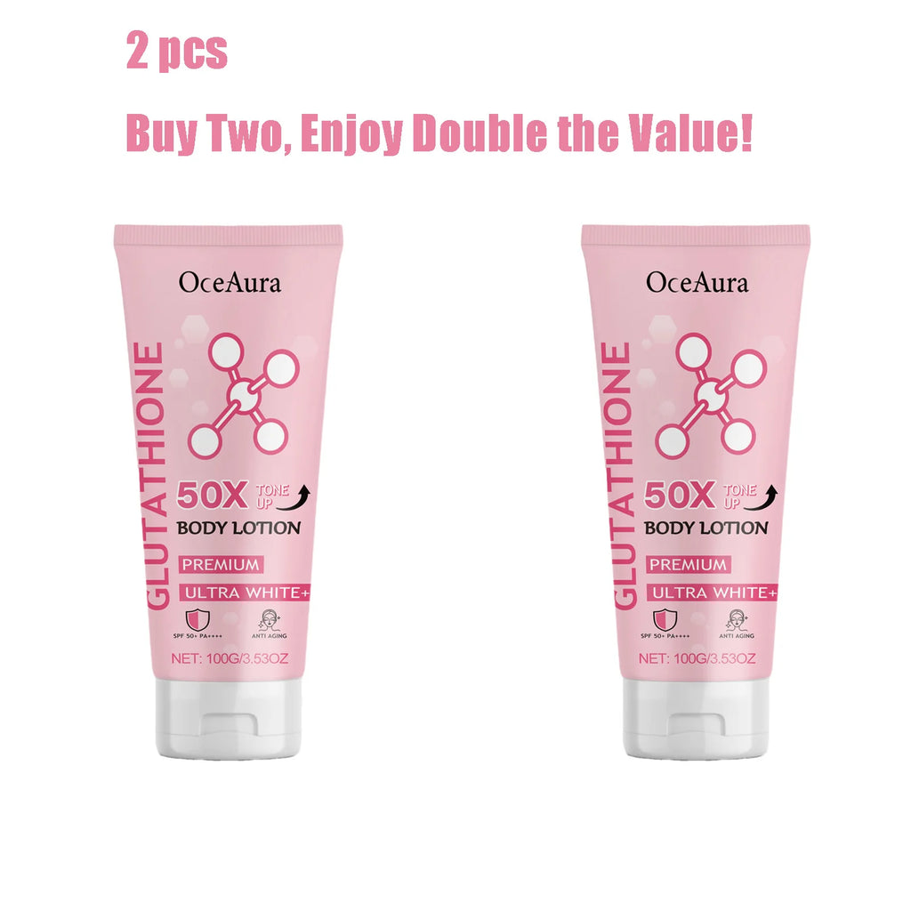 100G Glutathione Body Cream Daily Moisturizing Nourishing Brightening Tone Lasting Fragrance Improve Dullness Smooth Body Lotion