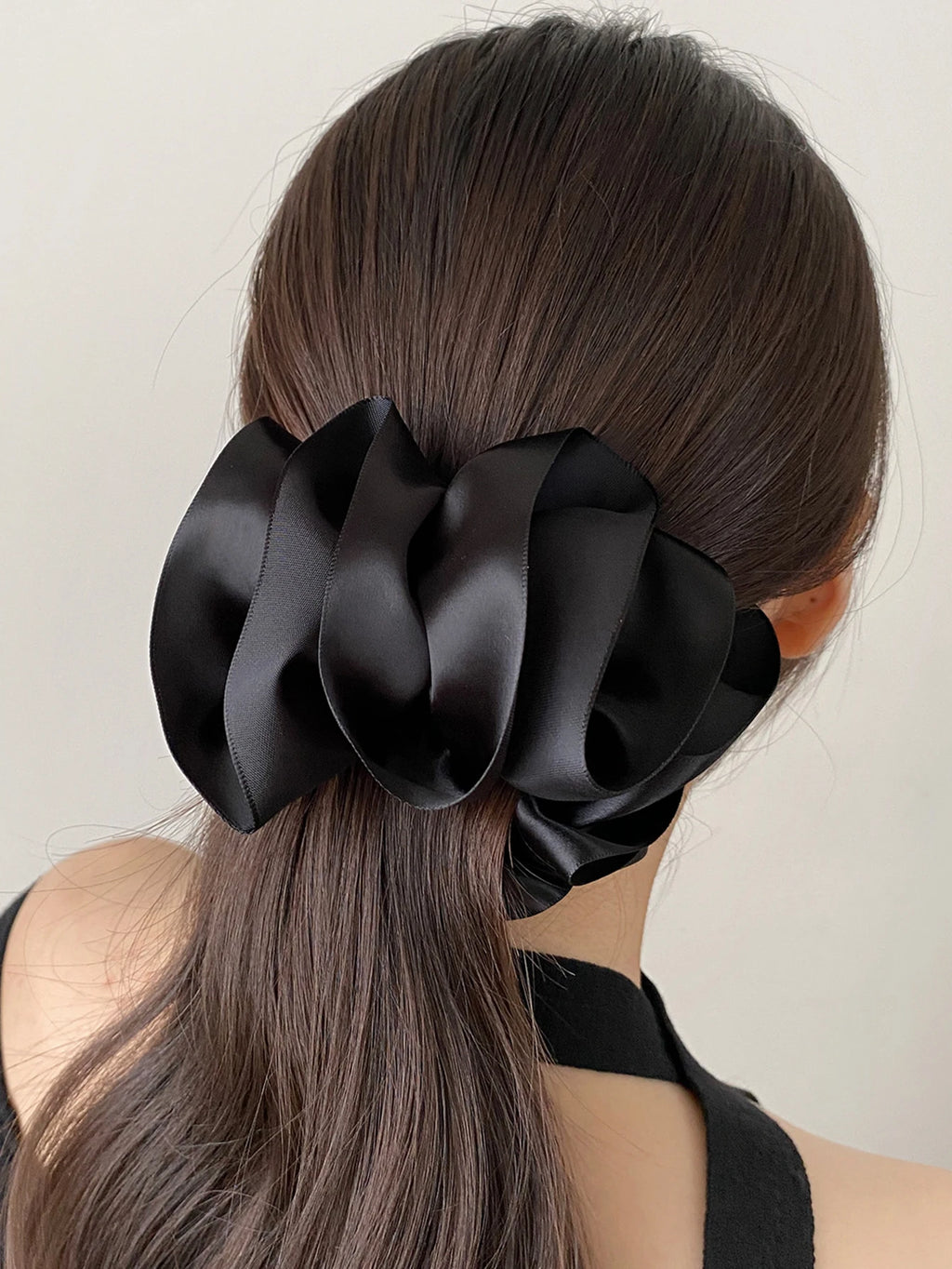 Lystrfac New Banana Clip Bow Hair Clips for Women Girls Back Head Double Layer Hairpin Horsetail clip Fashion Hair Accessories