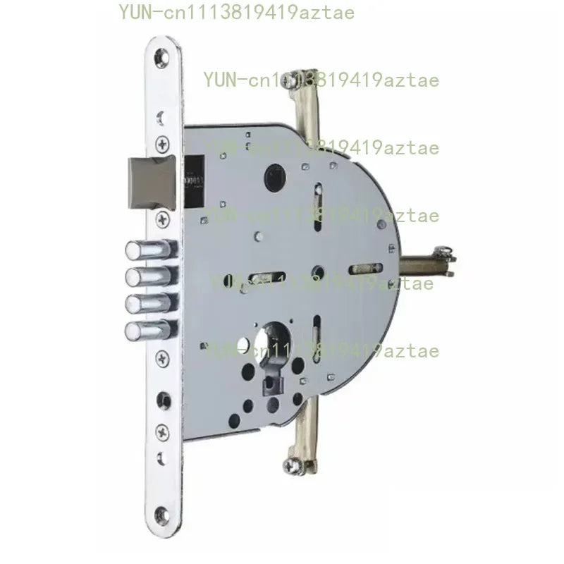 Smart Automatic Israeli 6590 Mortise Lock Body Round Head Square Bolt Replacement for Old Security Door Fingerprint Lock
