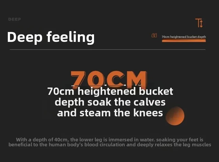 Heated constant temperature automatic foot bath household electric massage foot bath high and deep over the calf knee