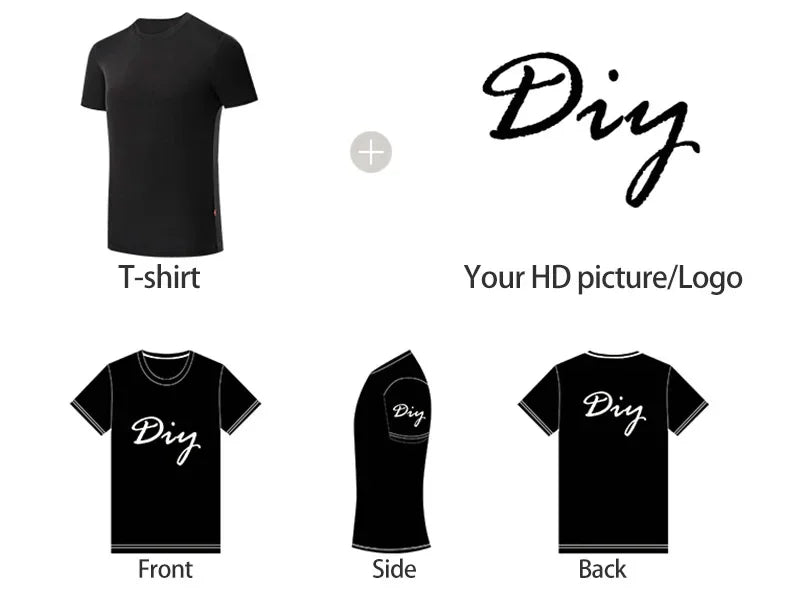 Long sleeve T-shirt Solid Color Top Tees Custom Print Your Design Autumn Plain Cotton Tshirts Plus Size Undershirts For Man