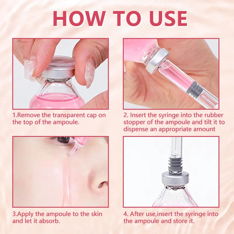 Stem Cell Ampoule PDRN Serum for Face Brightening Skin Smoothing Calming Repairing Daily Moisturizer