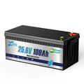 HRBE 24V 100Ah LiFePO4 Battery Bluetooth With BMS 8000+Deep Cycles For Camper RV Home Energy Solar Trolling Motor 24V Lithium Battery