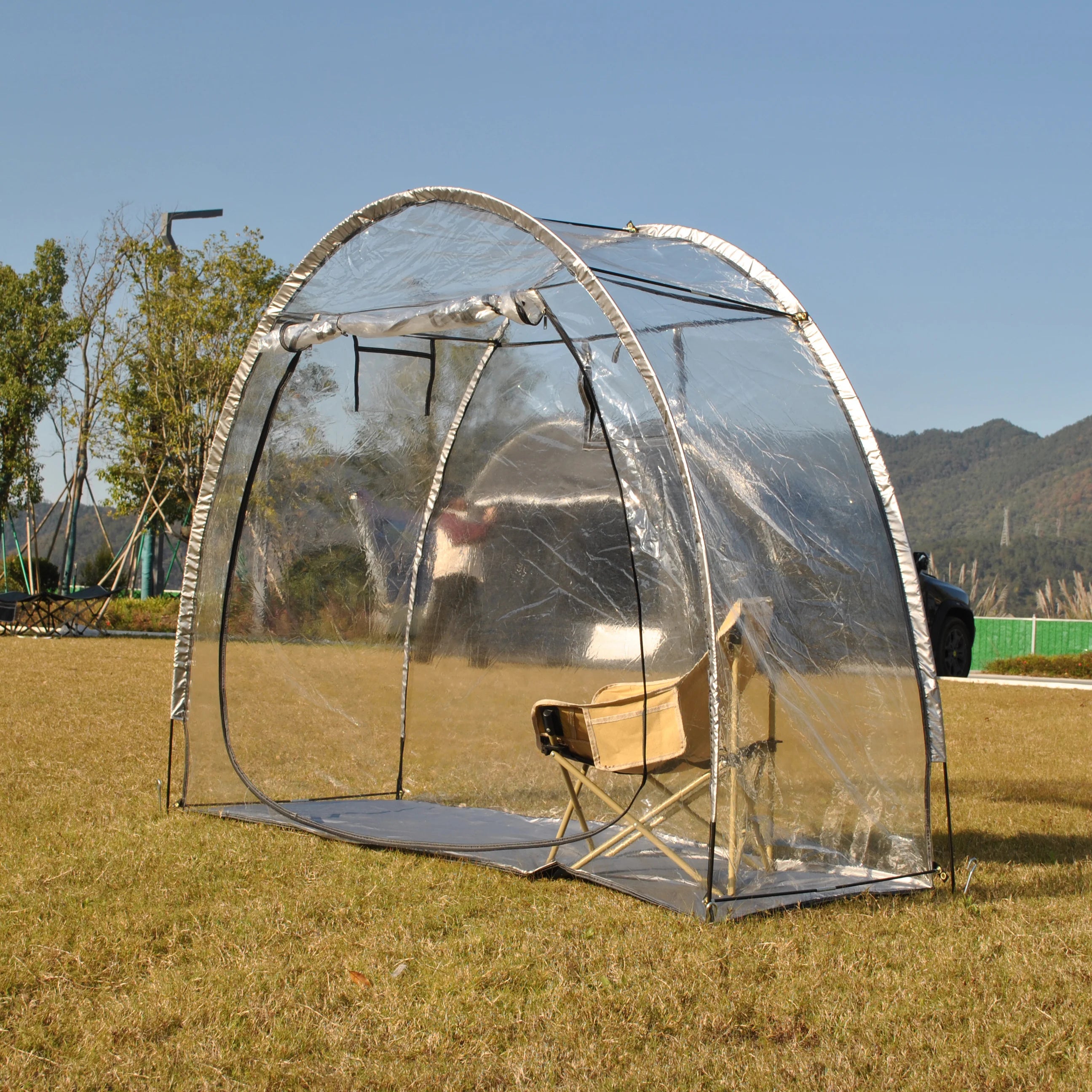 Greenhouse PVC Tent,Garden Plant Viewing and Storage Tent Big Football Tent for Outdoor Use,Transparent Tent,sports Pod Tent