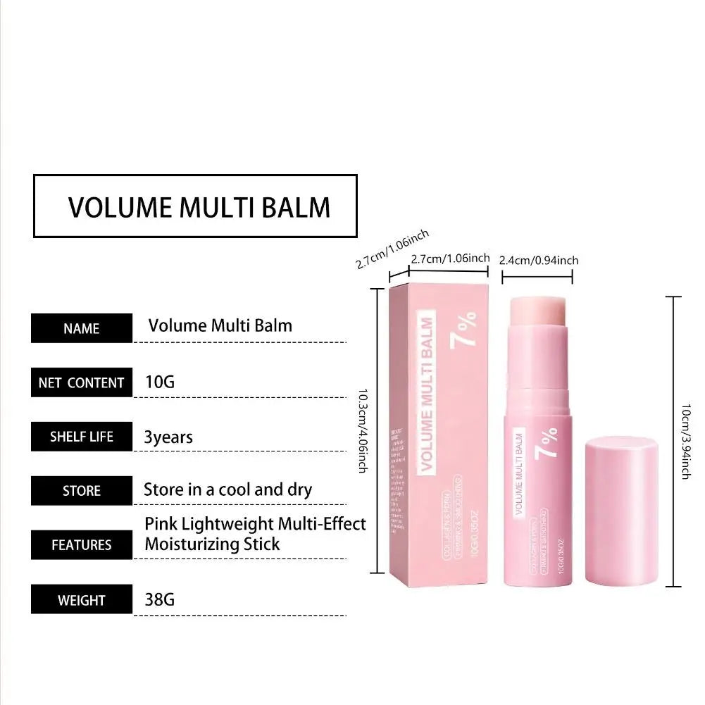 PDRN Pink Collagen Volume Multi Balm 5% 7% Volufiline Facial Eye Neck Plumping Moisturizing Stick Non-greasy Hydrating Skin Care