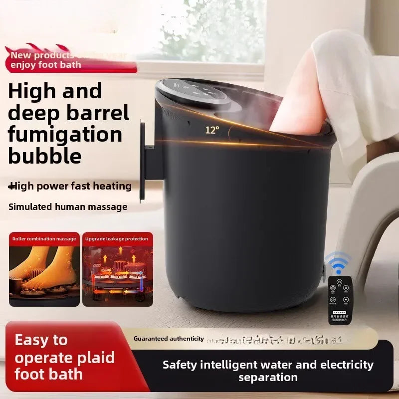 Fully Automatic Constant Temp Massage Foot Bath Tub Household Relax Foot Soak Basin