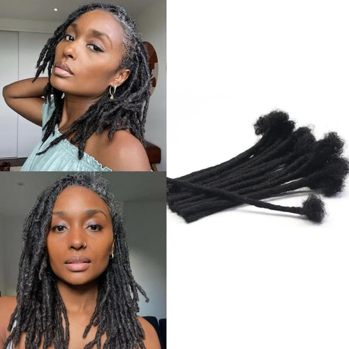 0.6cm Human Hair Dreadlock Extensions T1B/27/30/99j Loc Extensions Human Hair Permanent Loc Extensions Human Hair