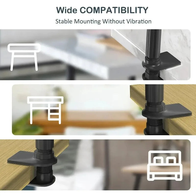 360° Flexible Gooseneck Phone Tablet Stand Adjustable Lazy Bed Mount Clip For Smartphones Tablets